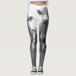 Leggings Leyendas de impresión de todas las vacas