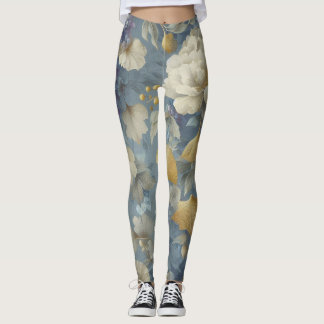 Leggings Leyendas de impresión floral