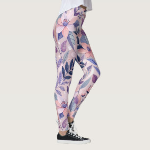 Leggings Leyendas de impresión floral - Función Fashion Mee