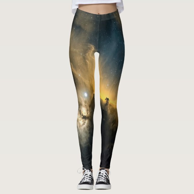 Leggings Leyendas de impresión galaxia - Estilo cósmico e i (Anverso)