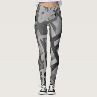 Leggings Leyendas de impresión gris