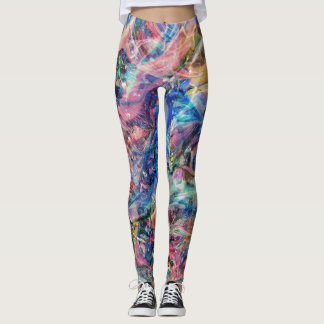 Leggings Leyendas de impresión multicolor