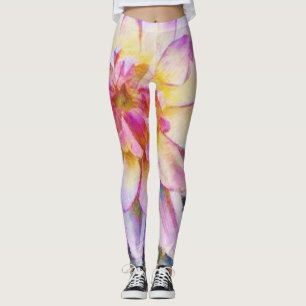 Leggings Leyendas de impresión negrita de Water Lily