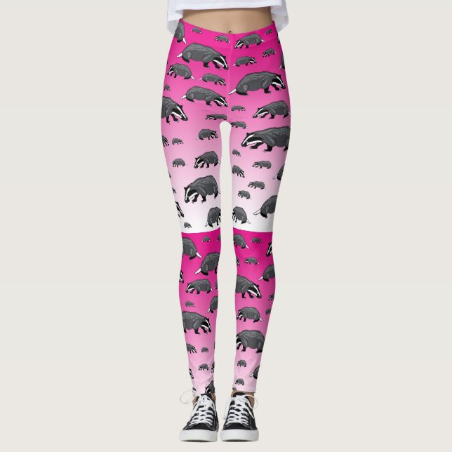 Leggings Leyendas de insignia rosada (Anverso)