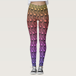 Leggings Leyendas de instrucciones de pangolin en gradiente