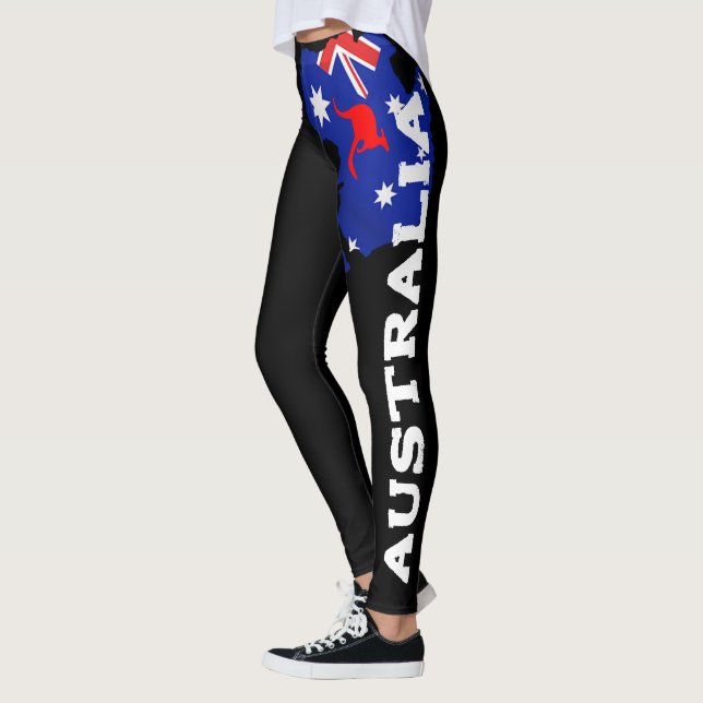 Leggings Leyendas de la bandera australiana para mujeres y  (Izquierda)
