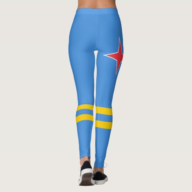 Leggings Leyendas de la bandera de Aruba (Reverso)