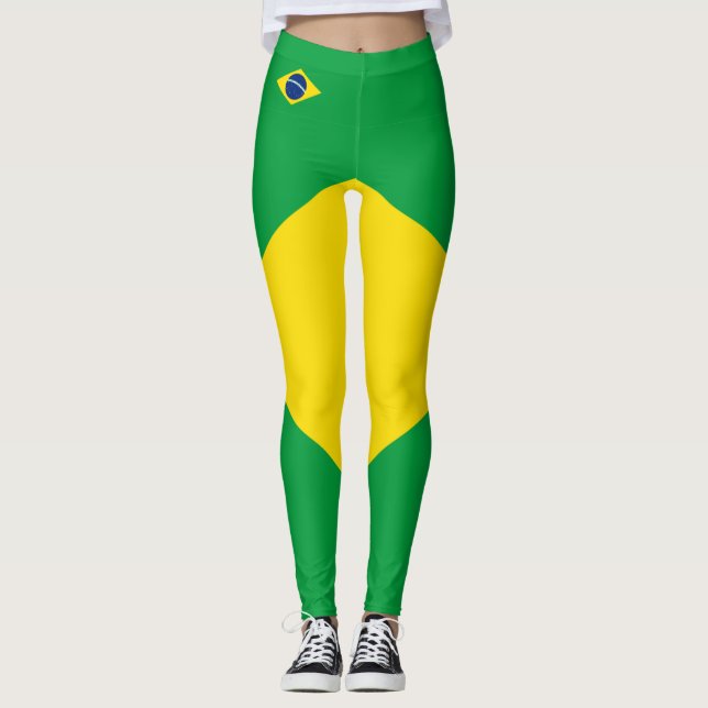 Leggings Leyendas de la bandera de Brasil (Anverso)