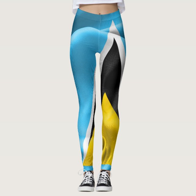 Leggings Leyendas de la bandera de Santa Lucía (Anverso)