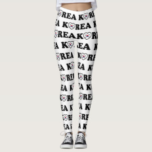 Leggings Leyendas de la bandera del corazón de amor de Core