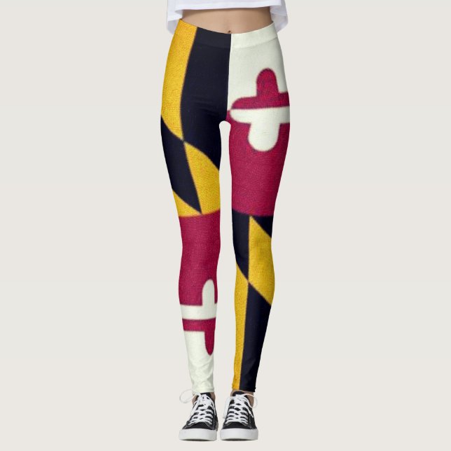 Leggings Leyendas de la bandera del estado de Maryland (Anverso)