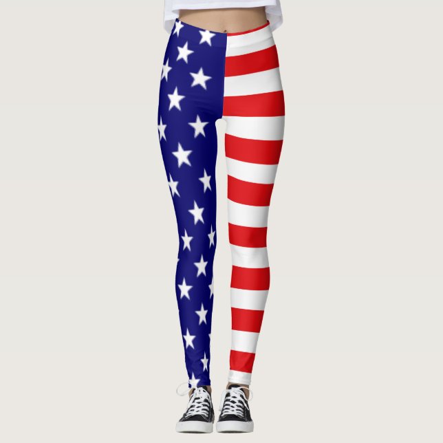 Leggings Leyendas de la bandera estadounidense (Anverso)