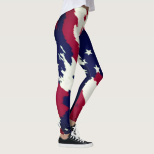 Leggings Leyendas de la bandera estadounidense de Guay Blac