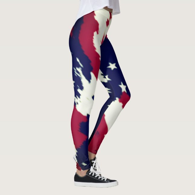 Leggings Leyendas de la bandera estadounidense de Guay Blac (Derecha)