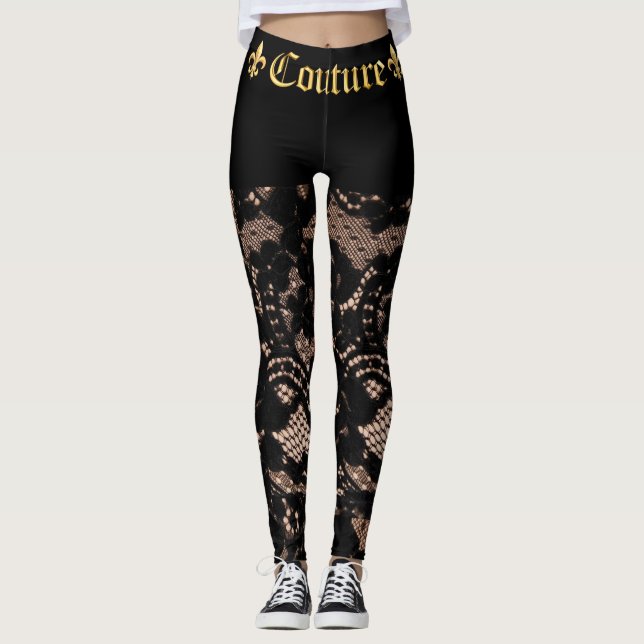 Leggings Leyendas de la cortura vertical francesa (Anverso)