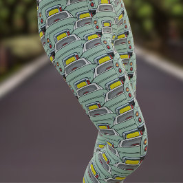 Leggings Leyendas de la Figaro verde esmeralda para coches