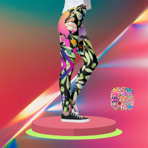 Leggings Leyendas de la firma del neón pulso