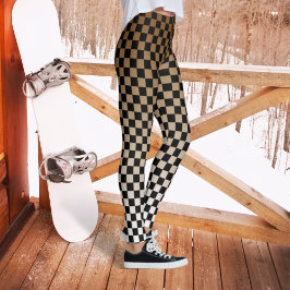 Leggings Leyendas de la Fundición de Marrón y Negro
