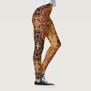 Leggings Leyendas de la jirafa del diseño africano