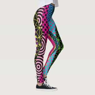 Leggings Leyendas de la moda pop del patrón negrita