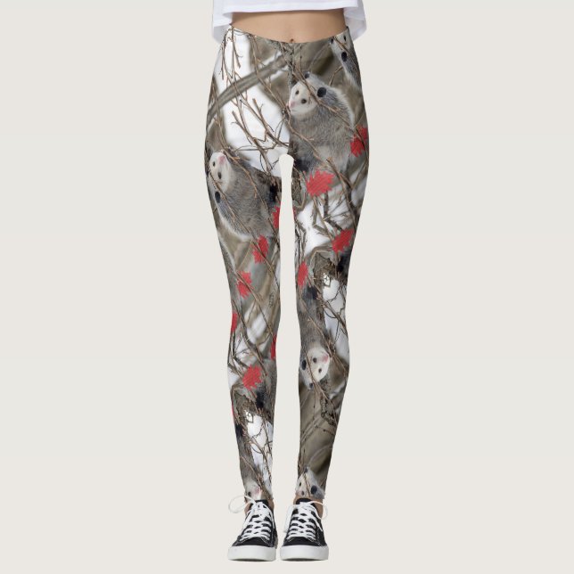 Leggings Leyendas de la naturaleza de Opossum (Anverso)
