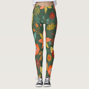 Leggings Leyendas de la naturaleza vibrantes - Impresión di