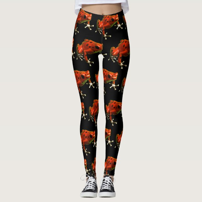 Leggings Leyendas de la rana de veneno rojo Dart (Anverso)