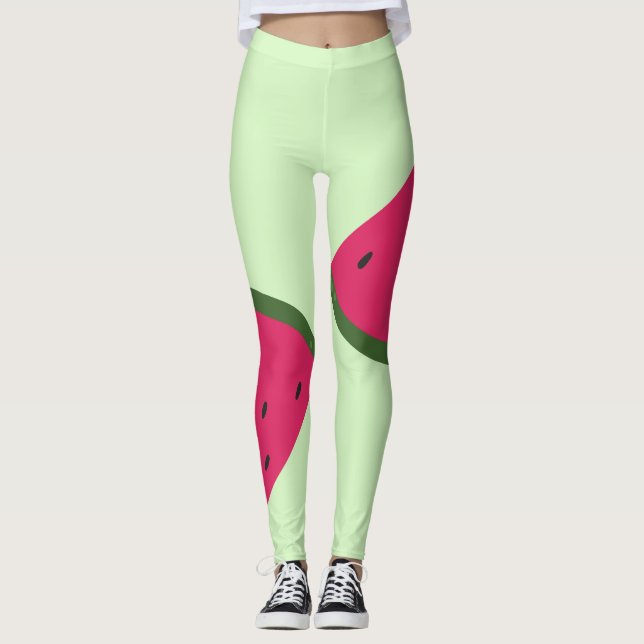 Leggings Leyendas de la sandía verde pálido (Anverso)