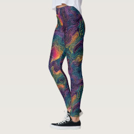 Leggings Leyendas de la topografía cósmica - Diversión