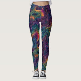 Leggings Leyendas de la topografía cósmica - Diversión