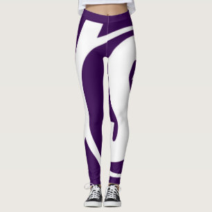 Leggings Leyendas de la victoria en blanco y morado