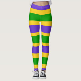 Leggings Leyendas de las franjas mardi gras