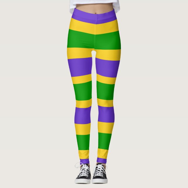 Leggings Leyendas de las franjas mardi gras (Anverso)