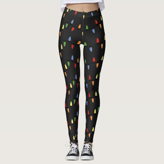 Leggings Leyendas de las luces de festividad femeninas (Anverso)