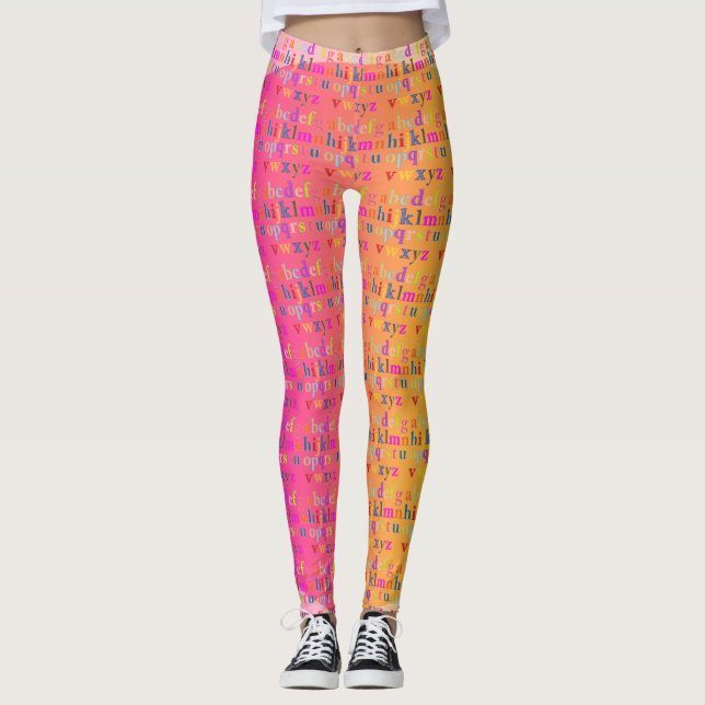 Leggings Leyendas de las mujeres alfabetas (Anverso)