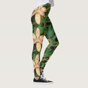 Leggings Leyendas de lirio leopardo de naranja claro