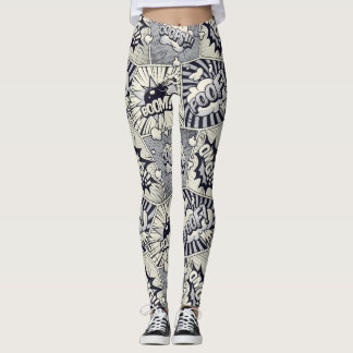 Leggings Leyendas de llamadas de historietas