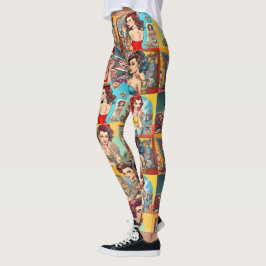 Leggings Leyendas de los Chicas de Pinzas de Tatuaje - Guay