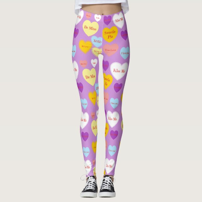 Leggings Leyendas de los corazones de caramelos (Anverso)