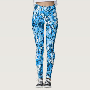 Leggings Leyendas de los cráneos azules del bonito