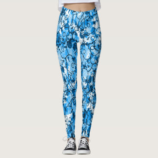Leggings Leyendas de los cráneos azules del bonito