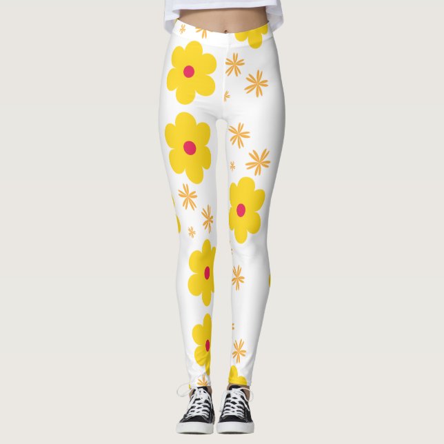 Leggings  Leyendas de los folletos de primavera amarilla (Anverso)
