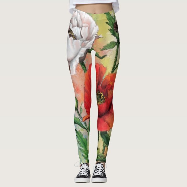 Leggings Leyendas de los lapachos rojos blancos (Anverso)
