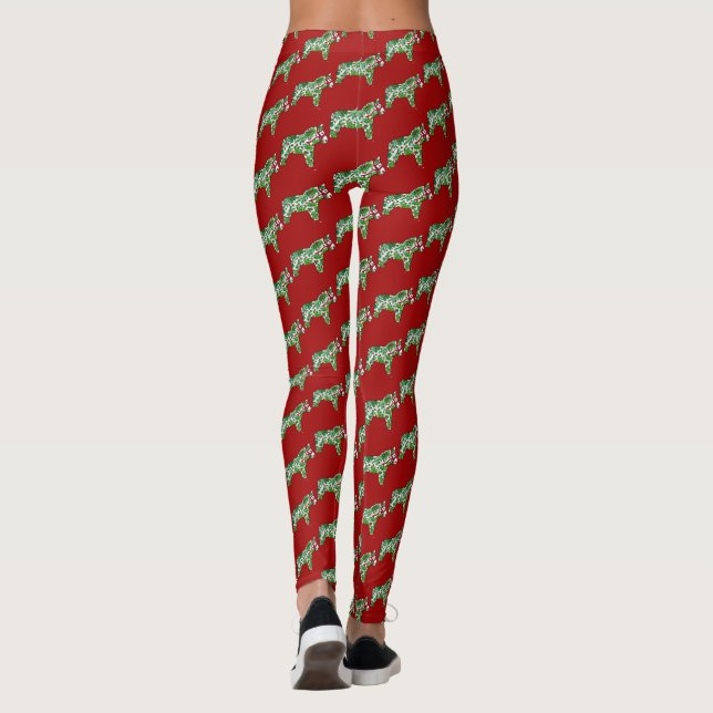 Leggings Leyendas de los Navidades de caballos de Dala (Reverso)