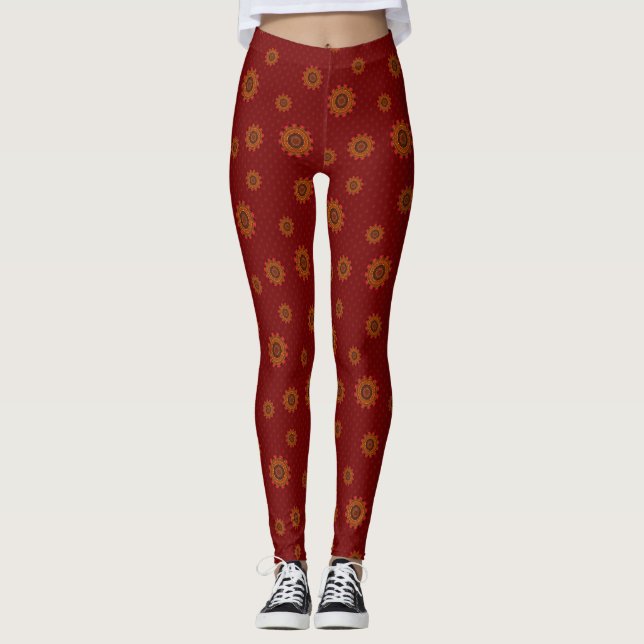Leggings Leyendas de Mandala de Fuego (Anverso)