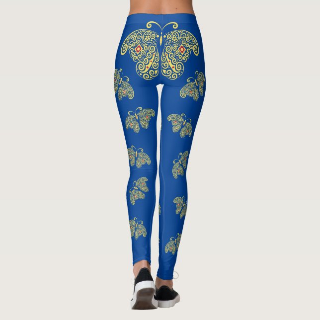 Leggings Leyendas de mariposa dorada (Reverso)