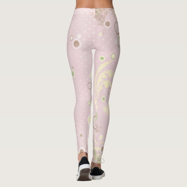 Leggings Leyendas de mariposa rosa (Reverso)