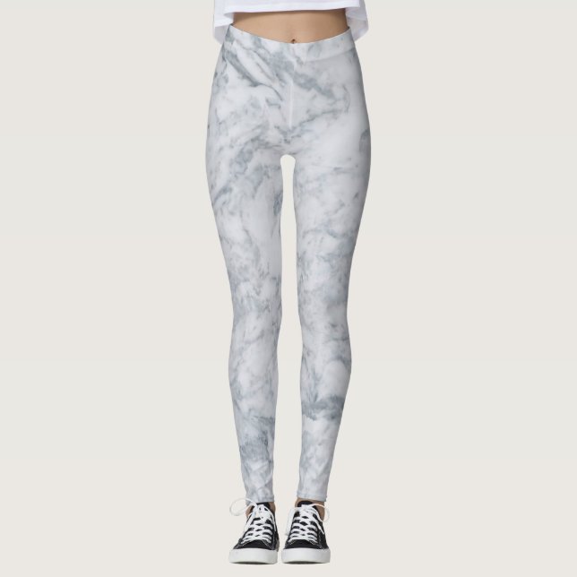 Leggings Leyendas de mármol blanco (Anverso)