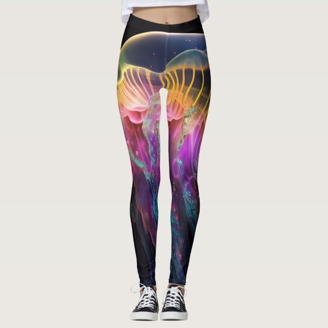 Leggings Leyendas de medusas brillantes (Anverso)