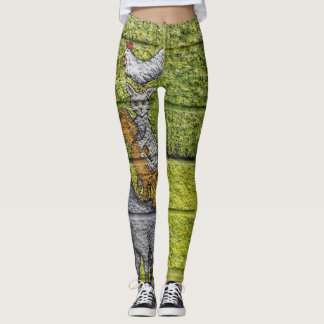 Leggings "Leyendas de menagerie urbana: desfile de animales